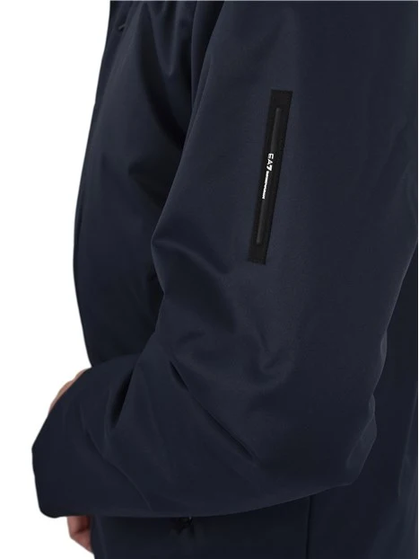 PIUMINO IMBOTTITO CON FODERA A CONTRASTO UOMO BLUE