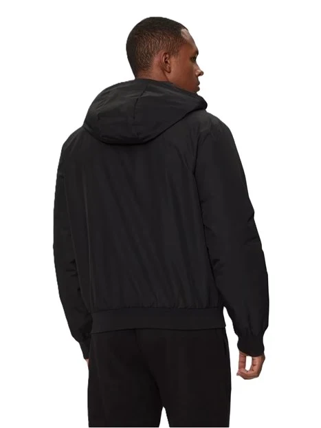 GIACCA CON ZIP E INTERNO IN PILE UOMO NERO