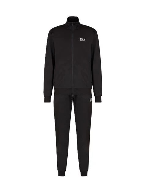 TUTA CON ZIP IN TESSUTO TECNICO UOMO NERO