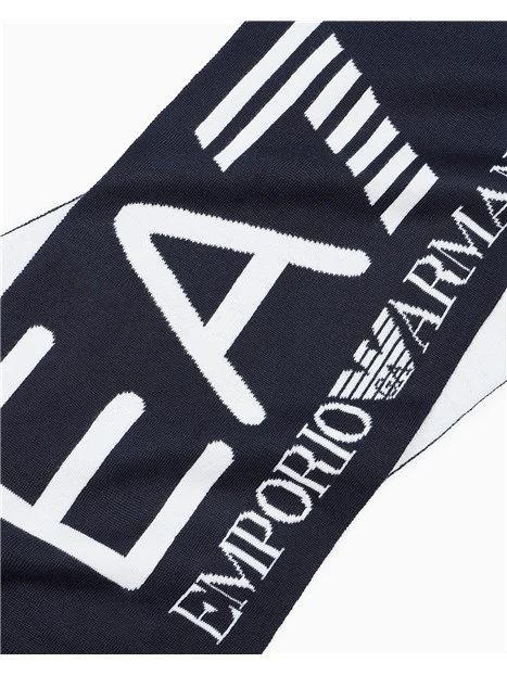 SCIARPA CON LOGO MAXI UOMO BLU