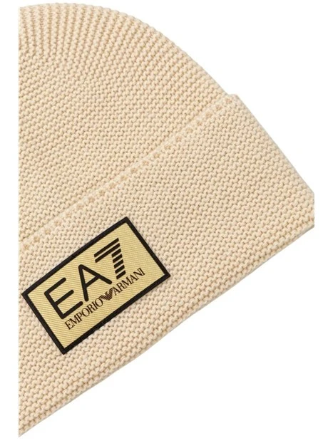 BERRETTO IN LANA A COSTINE UOMO BEIGE