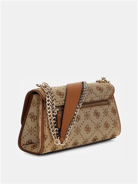 BORSA A SPALLA LOGO NEDA CONVERTIBLE XBODY FLAP DONNA BIANCO