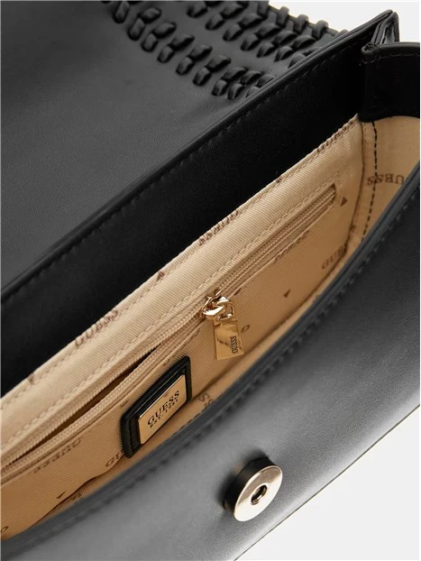 BORSA A SPALLA TATUM FLAP DONNA NERO