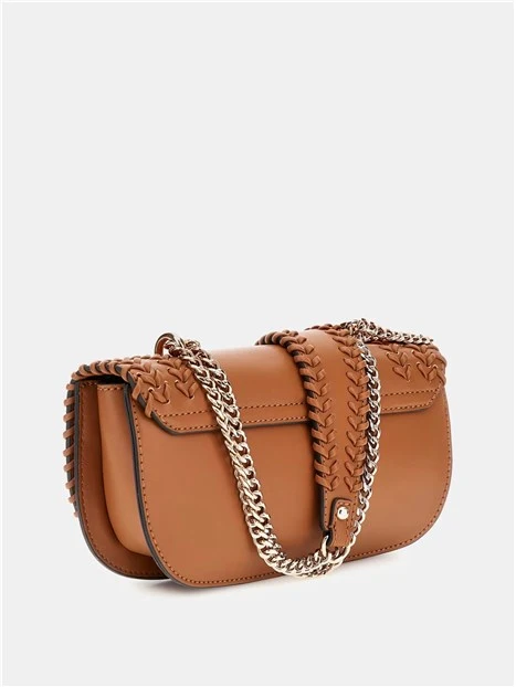 BORSA A SPALLA TATUM FLAP DONNA CUOIO