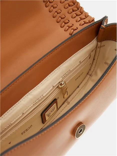 BORSA A SPALLA TATUM FLAP DONNA CUOIO