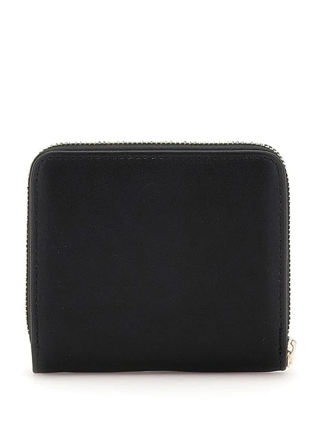 PORTAFOGLIO PICCOLO  CON DETTAGLI DORATI DONNA NERO