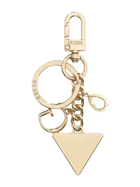 PORTACHIAVI CON CHARM E MOSCHETTONE DONNA BORDEAUX