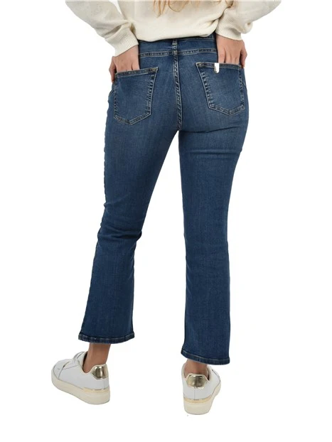 JEANS CROPPED GAMBA FLARE DONNA BLU JEANS