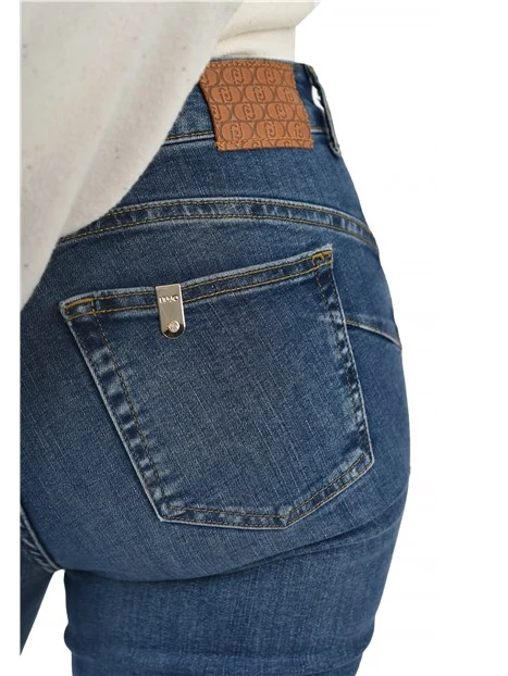 JEANS CROPPED GAMBA FLARE DONNA BLU JEANS