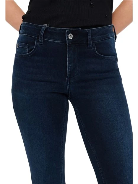 JEANS IN DENIM DI COTONE DONNA BLU