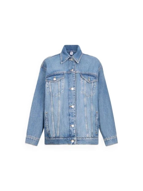 GIACCA CORTA IN JEANS DONNA BLU