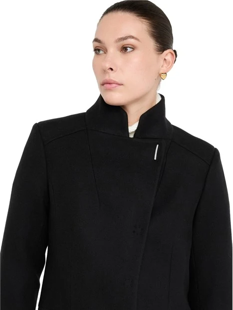 CAPPOTTO CORTO IN MISTO LANA DONNA BEIGE