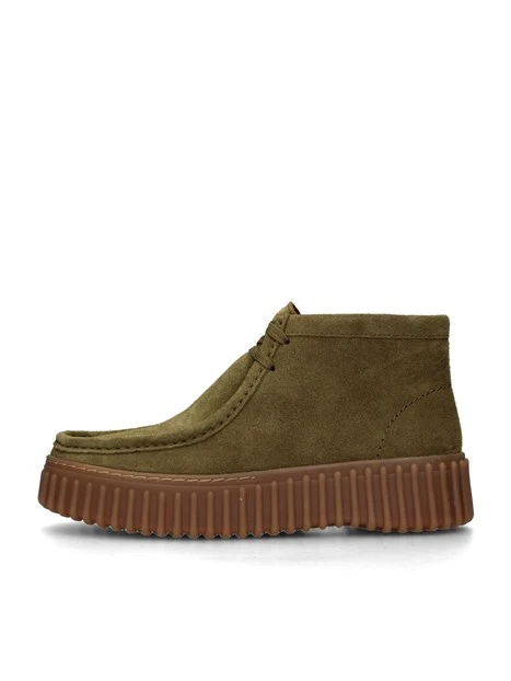 STIVALETTI TACCO BASSO 183872 DONNA VERDE