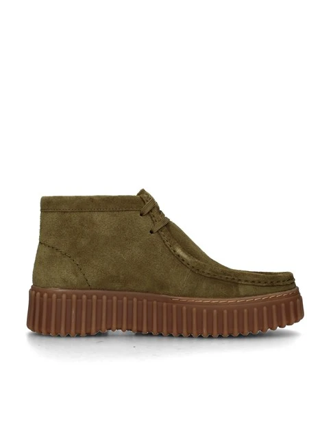 STIVALETTI TACCO BASSO 183872 DONNA VERDE