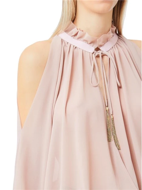 BLUSA CON SPALLE SCOPERTE DONNA ROSA