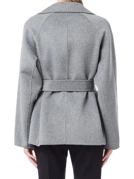 CAPPOTTO CORTO DOPPIOPETTO  MISTO LANA DONNA GRIGIO
