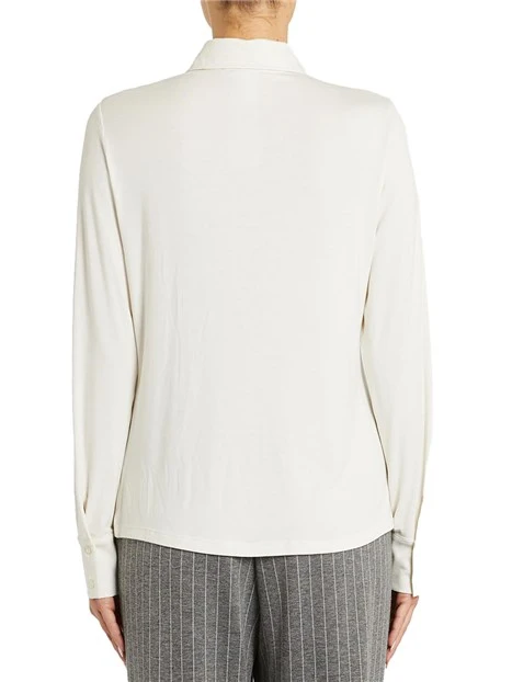 CAMICIA IN JERSEY DONNA AVORIO