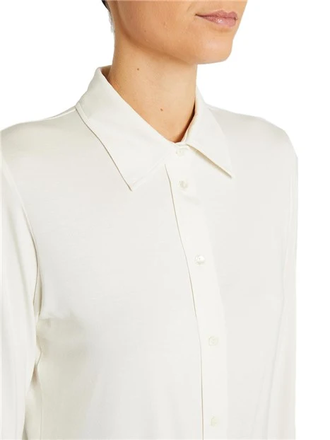 CAMICIA IN JERSEY DONNA AVORIO