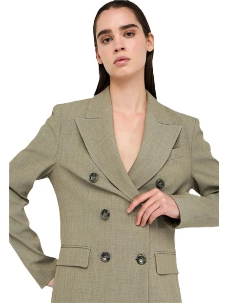 GIACCA BLAZER DOPPIOPETTO CON TASCHINO DONNA VERDE