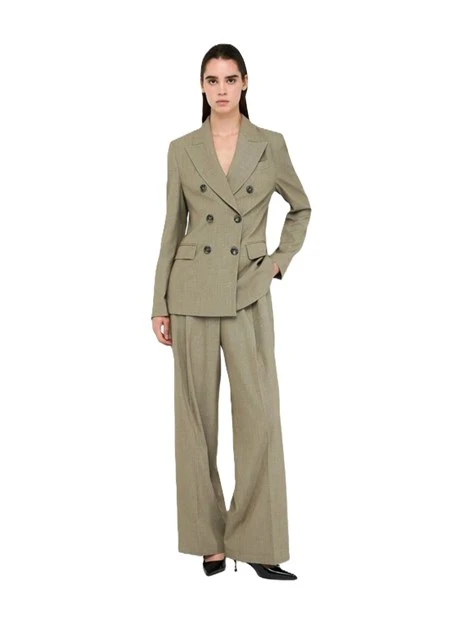 GIACCA BLAZER DOPPIOPETTO CON TASCHINO DONNA VERDE