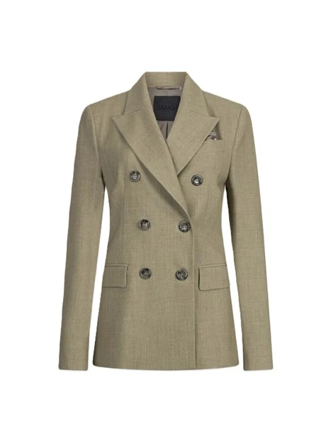 GIACCA BLAZER DOPPIOPETTO CON TASCHINO DONNA VERDE