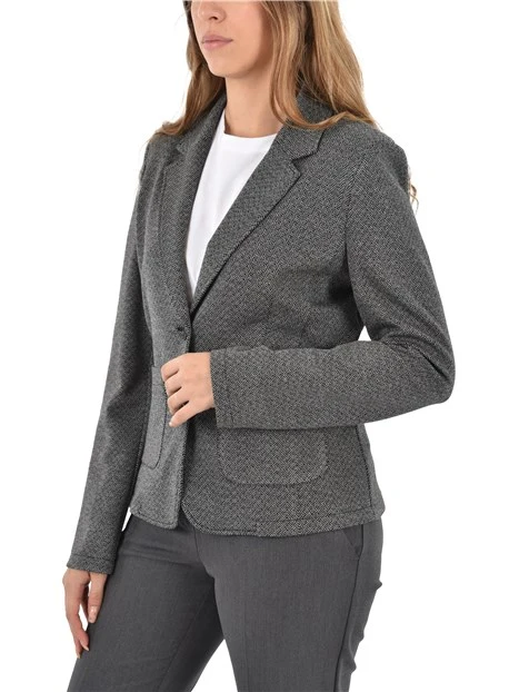 GIACCA CORTA IN JERSEY GESSATA DONNA GRIGIO
