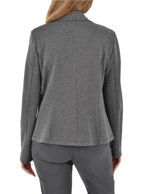 GIACCA CORTA IN JERSEY GESSATA DONNA GRIGIO