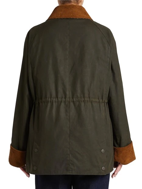 GIACCA CERATA CON GILET RIMOVIBILE DONNA VERDE
