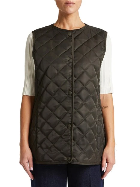GIACCA CERATA CON GILET RIMOVIBILE DONNA VERDE