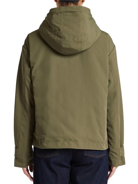 GIACCA IMBOTTITA CON CAPPUCCIO DONNA VERDE