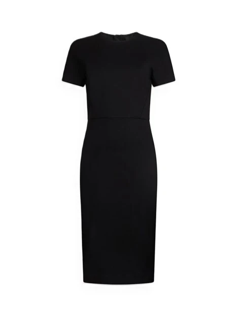 VESTITO CORTO TUBINO DONNA NERO