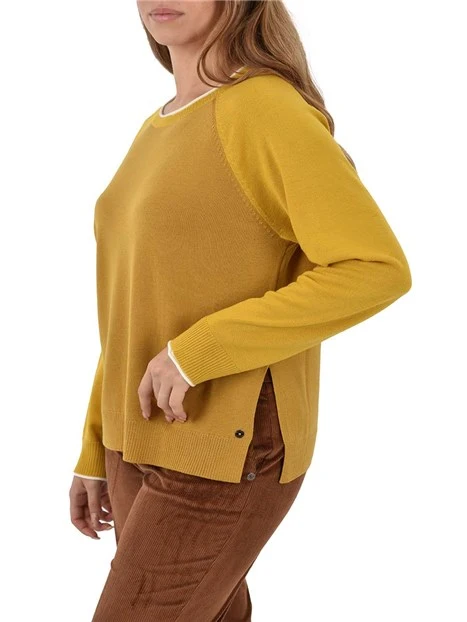 MAGLIA GIROCOLLO PURA LANA SOTTILE DONNA BIANCO