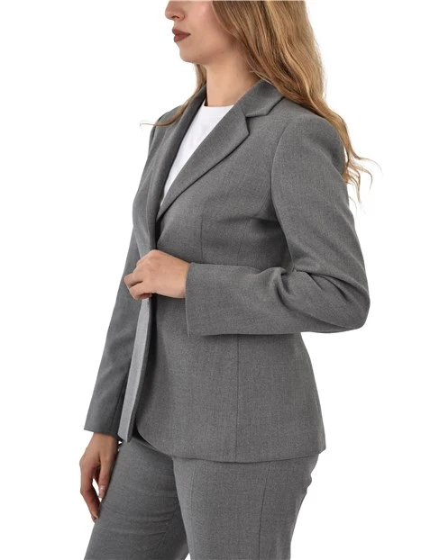 GIACCA BLAZER SLIM MONOPETTO DONNA GRIGIO