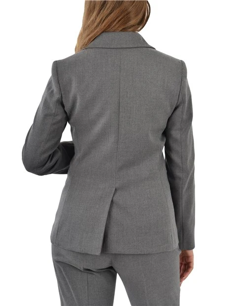 GIACCA BLAZER SLIM MONOPETTO DONNA GRIGIO