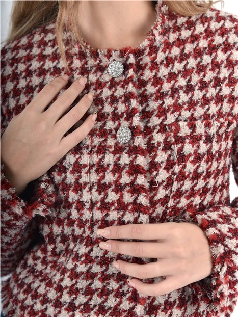 GIACCA CORTA CON BOTTONI GIOIELLO DONNA BEIGE