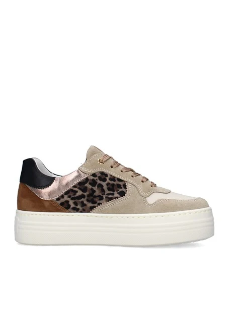SNEAKERS PLATFORM I514181D DONNA BEIGE