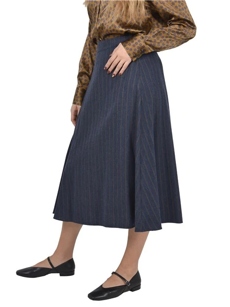 GONNA LUNGA GESSATA DONNA BLU