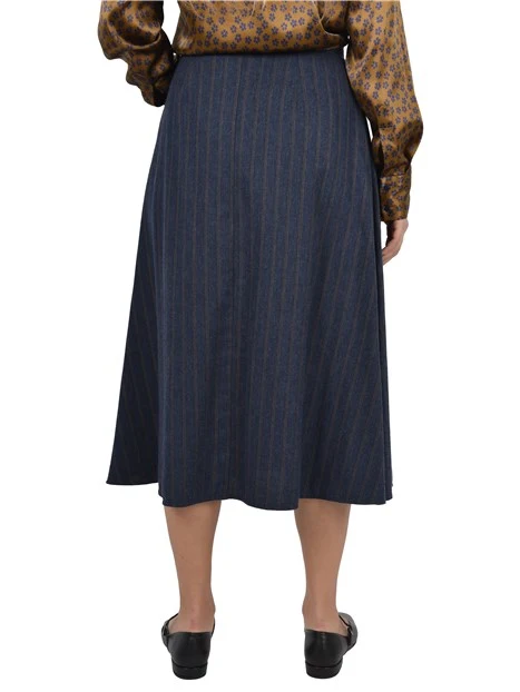 GONNA LUNGA GESSATA DONNA BLU