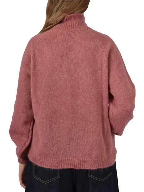 MAGLIA DOLCEVITA IN MISTO ALPACA DONNA ROSSO