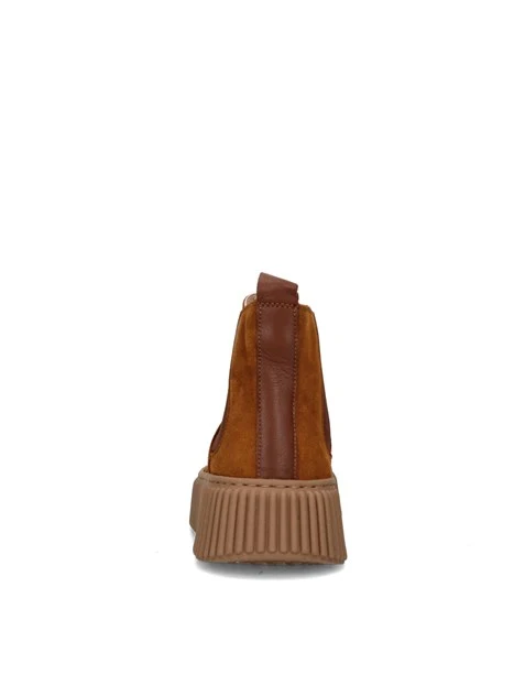 STIVALETTI TACCO BASSO 999-RA DONNA CUOIO