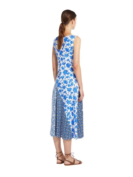 ABITO MIDI A FANTASIA DONNA AZZURRO
