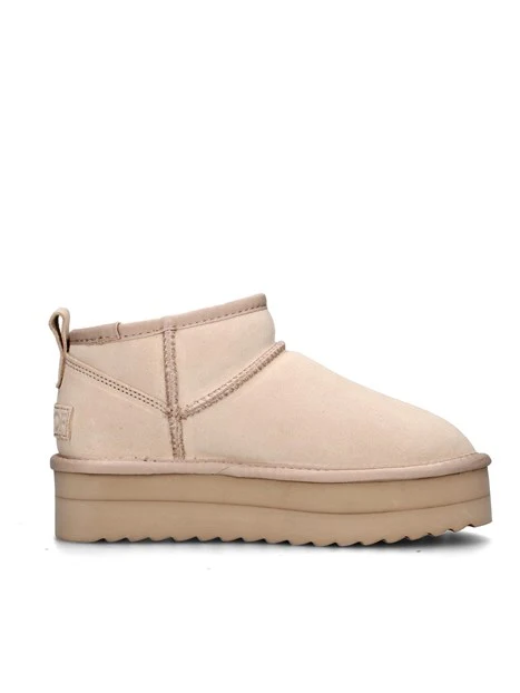 STIVALETTI TACCO BASSO YWPLA01 DONNA BEIGE