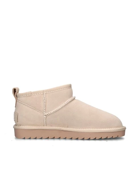 STIVALETTI TACCO BASSO YW078 DONNA BEIGE CHIARO