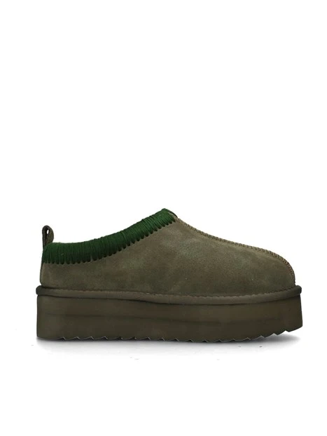 STIVALETTI TACCO BASSO YWPLA13 DONNA VERDE