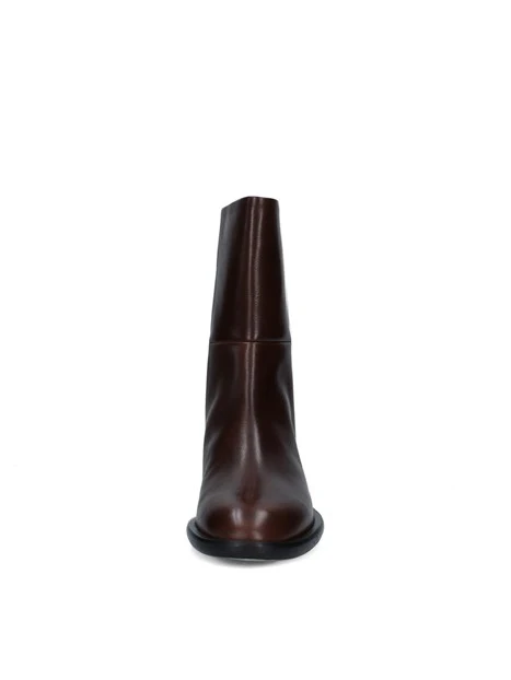 STIVALETTI TACCO BASSO 37437 DONNA MARRONE