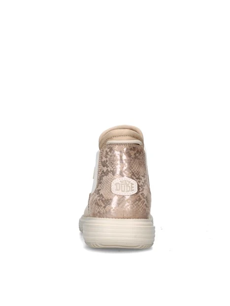 STIVALETTI TACCO BASSO 42021 DONNA BEIGE