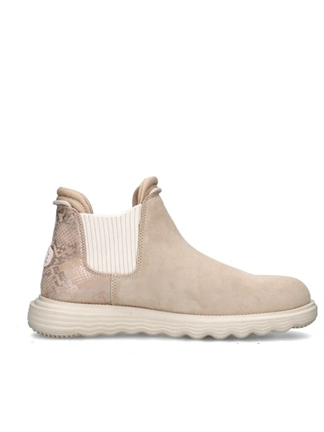 STIVALETTI TACCO BASSO 42021 DONNA BEIGE