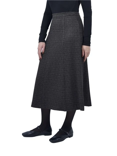 GONNA LUNGA FANTASIA TARTAN DONNA ANTRACITE