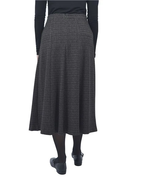 GONNA LUNGA FANTASIA TARTAN DONNA ANTRACITE