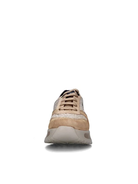 SNEAKERS BASSE 61604 DONNA BEIGE